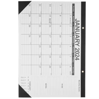 Офисный Календарь Английский Подвесной Календарь Простой Настольный календарь Американские Праздники Планирование домашнего хозяйства Ежемесячный Аксессуар для дома