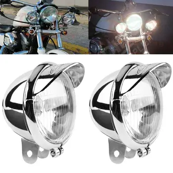 Передний вспомогательный фонарь мотоцикла, черный, хром, подходит для аксессуаров бокового освещения GN 125, внешняя фара, боковой фонарь CM 125, новый