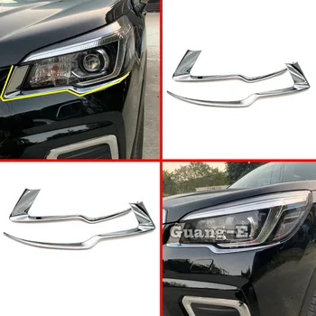 Передняя противотуманная фара кузова автомобиля, лампа для бровей, рамка для детектора, аксессуары ABS, 2 шт., подходит для Subaru Forester 2018 2019 2020 2021 2022