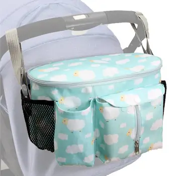 Переносная сумка для подгузников для коляски, Органайзер для детских подгузников, сумки для мамы, аксессуары для младенцев, сумка для хранения с крышкой