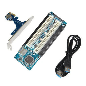 Переходник Pcie-Dual PCI Riser Card с поддержкой адаптера PCI-E-PCI Expansion Card с поддержкой звуковой карты, карты параллельного порта