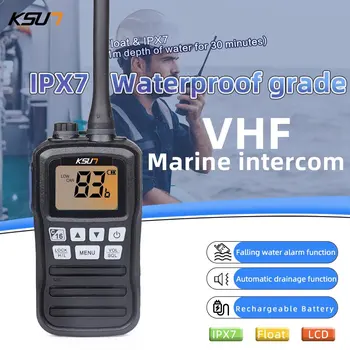 Плавающий Ручной Радиоприемник УКВ Морская Рация Лодочное Радио Водонепроницаемый IP-X7 Погружной 1 Вт 3 Вт Дальняя Связь KSUTP25