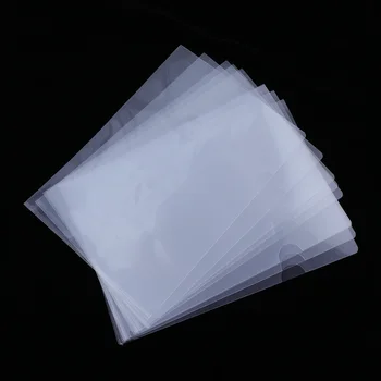 Пластиковая прозрачная папка для документов L-типа формата А4, безопасная проектная карманная папка для файлов, Школьные канцелярские принадлежности