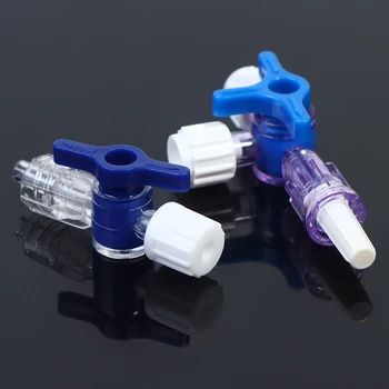 Пластиковый 2-ходовой запорный кран для клинической больницы Luer Lock Адаптер с 3 Запорными кранами, Гибкий удлинитель с Т-образным разъемом
