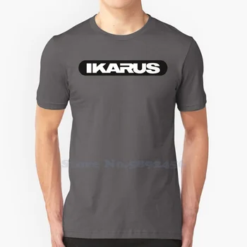 Повседневная футболка с логотипом Ikarus, высококачественные футболки из 100% хлопка большого размера