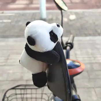 Подвеска с чучелом панды, подвесной декор для интерьера автомобиля, милая простая в установке статуэтка панды для велосипеда Byke, вала скутера