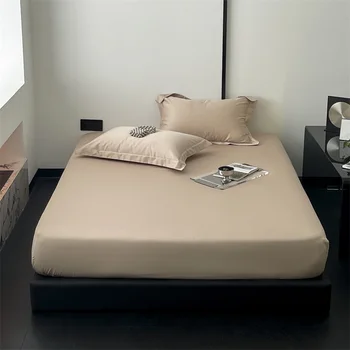 Подходящие по цвету простыни и одеяла из шелка SMVP для одноместных и двухместных кроватей из шелка