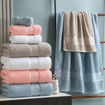 Полотенце для лица, банное полотенце, гостиничное полотенце из чистого хлопка, утолщенные полотенца для рук, мытья лица, волос, душа для ванной комнаты, дома, отеля