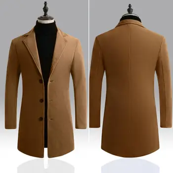 Популярный тренч, осенняя приталенная куртка на пуговицах, приталенная зимняя куртка средней длины для школы