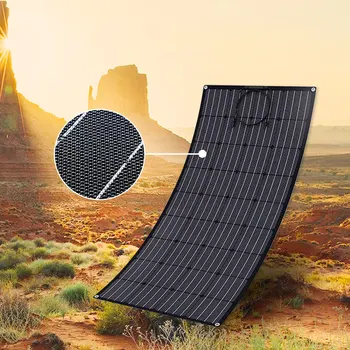 Портативные Гибкие Солнечные панели мощностью 500 Вт, монокристаллическая фотоэлектрическая Солнечная панель