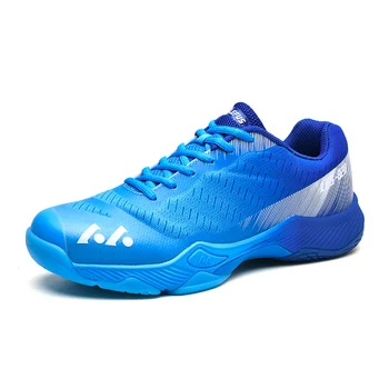 Профессиональная обувь для настольного тенниса, мужская высококачественная спортивная обувь для бадминтона, мужские противоскользящие теннисные кроссовки для тренировок, женские Большие размеры 46