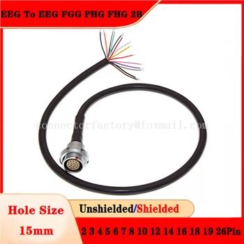 Разъем для подключения ЭЭГ к гнезду PHG и штекеру FGG FHG 2B Внешняя Гайка Гнездо для крепления Пайки Экранированный кабель 2 3 4 5 6 7 8 10 12 14 16 19 Штырь