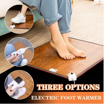 Регулируемый кожаный нагревательный коврик для ног, электрические грелки, грелка для ног, ковровый термостат, инструменты для обогрева домашнего офиса