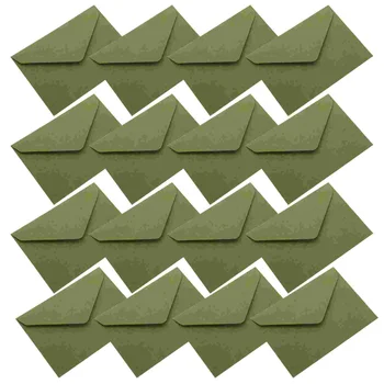 Ретро, треугольный конверт в западном стиле толщиной 120 г, свадебная открытка-поздравление (зеленая тихая трава), 40 шт.