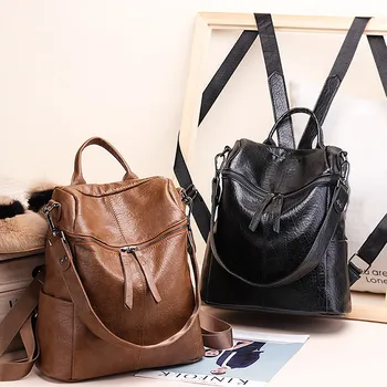 Рюкзак Новая корейская версия, женский рюкзак для путешествий, женская сумка для отдыха, кожаные рюкзаки