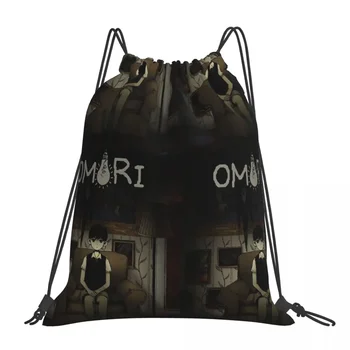 Рюкзаки Omori, модные портативные сумки на шнурке, карманная спортивная сумка на шнурке, школьная сумка для путешествий