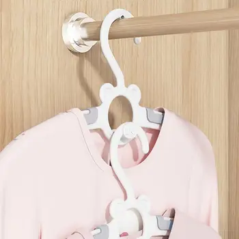 Складываемые детские вешалки Тонкие нескользящие вешалки для детской одежды Компактные вешалки для брюк и пальто для новорожденных Младенцы для детей