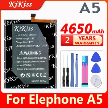 Сменный аккумулятор KiKiss емкостью 4650 мАч для смартфона Elephone A5