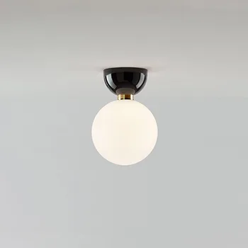 Современные минималистичные светодиодные потолочные светильники для итальянских входных дверей, дизайнерские скандинавские креативные светильники со стеклянными шарами для спальни