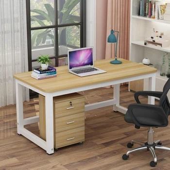 Современный Картотечный шкаф, Органайзер для ящиков стола, Матовый Представительский Деревянный Офисный стол для ноутбука, письменный стол для учебы, Компьютерная мебель