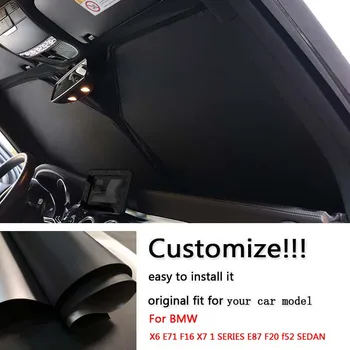 Специально подобранная Теплоизоляция Anti-UV auto Солнцезащитный Козырек на Лобовое Стекло автомобиля BMW X6 E71 F16 X7 1 СЕРИИ СЕДАН E87 F20 f52