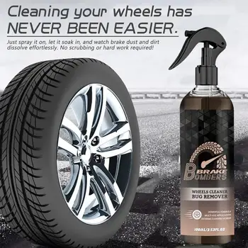 Спрей для очистки колес автомобиля Защищает колеса и тормозные диски от Железной пыли, Очиститель обода от ржавчины, спрей для удаления Тормозной пыли