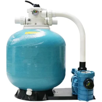 Стеклопластиковый песчаный фильтр, водяной насос, комбинированная система фильтрации бассейна, установленный сбоку Песчаный фильтр-насос