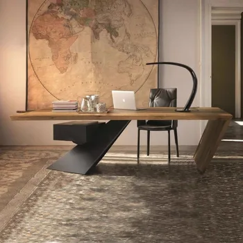 Стол руководителя из ПК в американском стиле, современный минималистичный стол для босса, Железное искусство, компьютерный креатив, мебель для совещаний Meuble