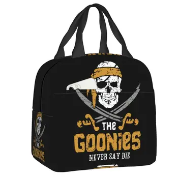 Сумка для ланча Goonies, женская сумка-холодильник, термоизолированный ланч-бокс Jolly Roger Pirates Skull для школьников, сумки для еды