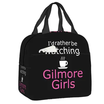 Сумка-тоут для ланча Gilmore Girls Coffee Quote для женщин, детский портативный холодильник, термоизолированный ланч-бокс, сумки-контейнеры для пикника
