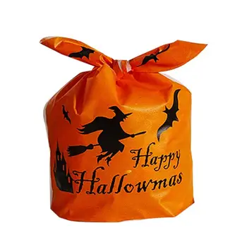 Сумки для трюков или угощений, 50ШТ Захватывающие пакеты для конфет на Хэллоуин, трюки, аксессуары для костюмов на Хэллоуин, Шоколадное печенье