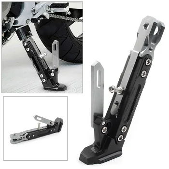 Титановая мотоциклетная нескользящая Регулируемая подставка для ног, Боковая опора для ног, Нержавеющая сталь