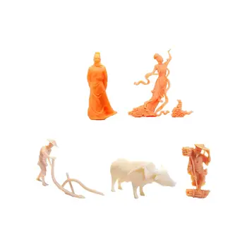 Фигурная модель 1: 64 Неокрашенные сцены Крошечные люди для макета стола из песка Диорама