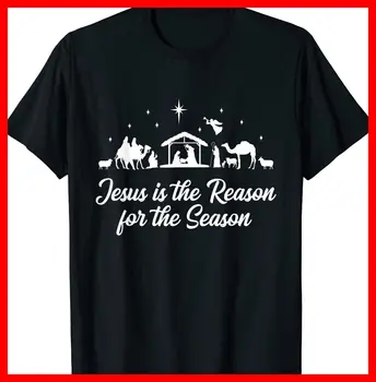Футболка Christmas Jesus Is The Reason Of The Season Христос Бог S-5XL