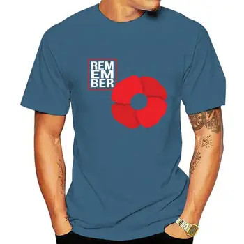 Футболка с изображением Дня памяти, Цветок мака, футболка с надписью Remember Solders, День перемирия
