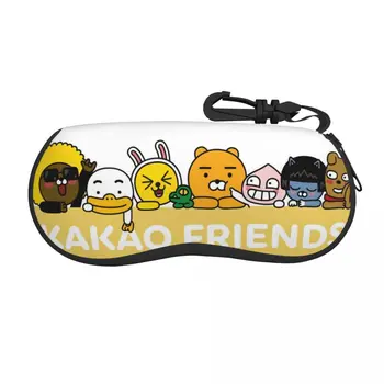 Футляр для очков Cute Kakao Friends с мультяшным рисунком, Студенческая Корейская коробка для очков, Маленький контейнер для очков