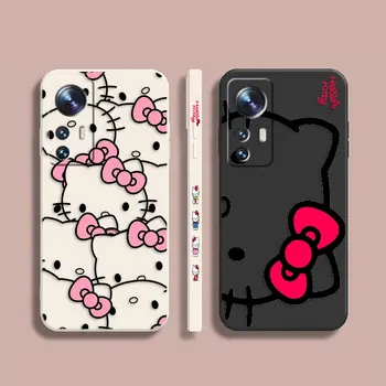 Чехол для телефона Xiaomi 13 12 12T 13T 11 11T 10 10S 9 8 Pro Ultra Lite Case Cover Funda Cqoue Shell Capa Аниме H-Hello K-Kitty Cat