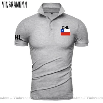 Чили Рубашки поло CL Для мужчин с коротким рукавом Классическая брендовая рубашка Дизайн флага страны 100% Хлопок Национальная сборная Мода Повседневная CHL