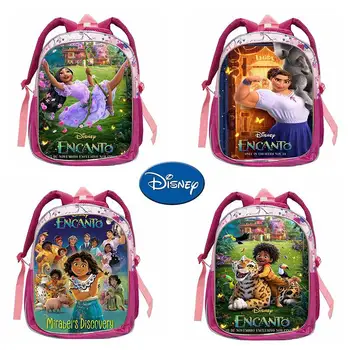 Школьный рюкзак для маленьких девочек из мультфильма Диснея для детского сада, модный новый фильм Encanto, водонепроницаемый школьный рюкзак, Розовый рюкзак, подарки для детей
