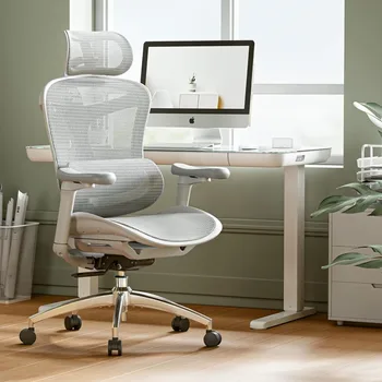 Эргономичный офисный стул с ультрамягкими 3D подлокотниками, динамической поясничной поддержкой для домашнего офисного кресла, регулируемой спинкой рабочего кресла