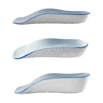 вставки для подъема пятки из двух частей, впитывающие пот подушечки для половины стопы