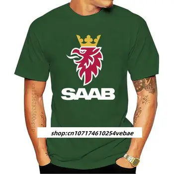 забавная футболка с логотипом Saab, футболка, мужская футболка